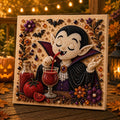 Halloween Ghost Pearl Art DIY Kit, Spooky Cute 3D Diamond-Painting Crafts