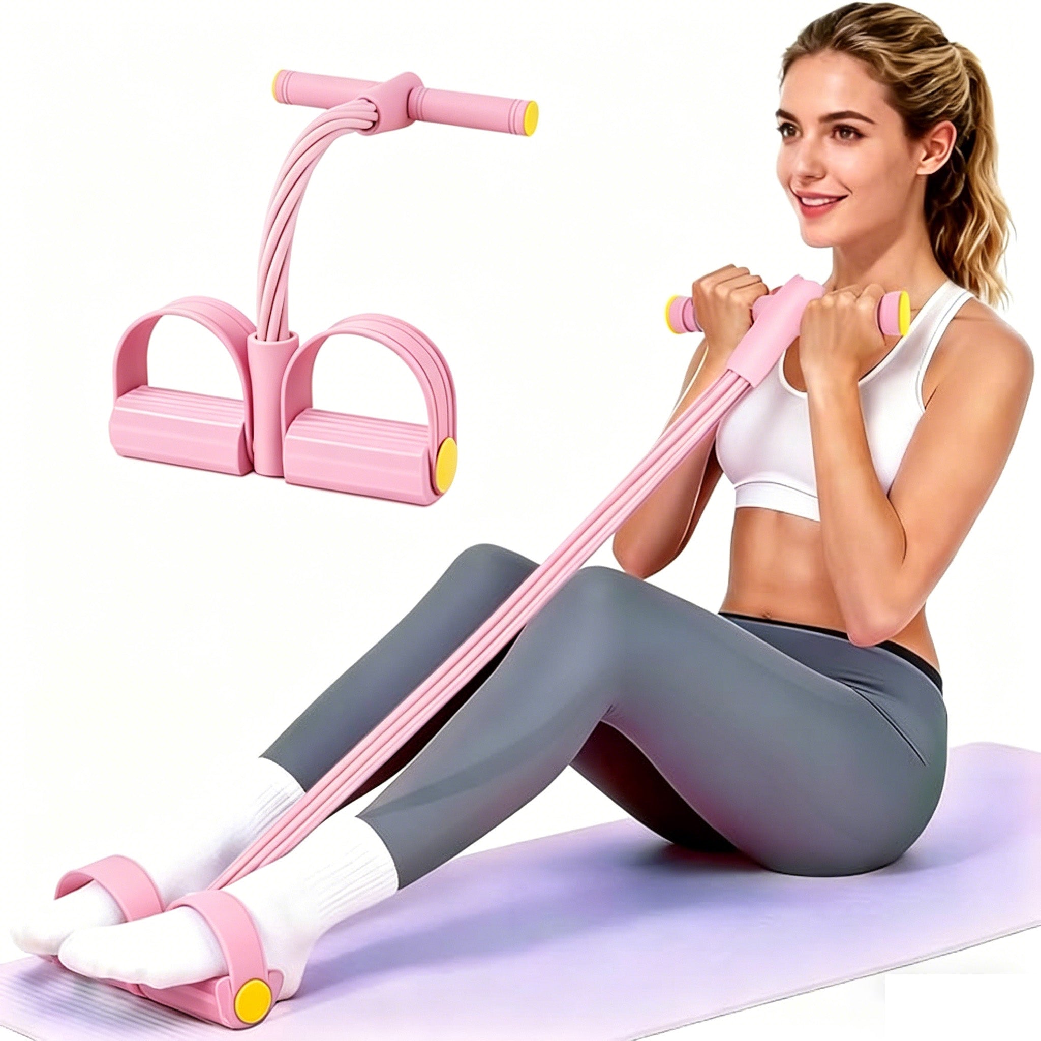 HLGOOD™  Pedal resistance band with handle