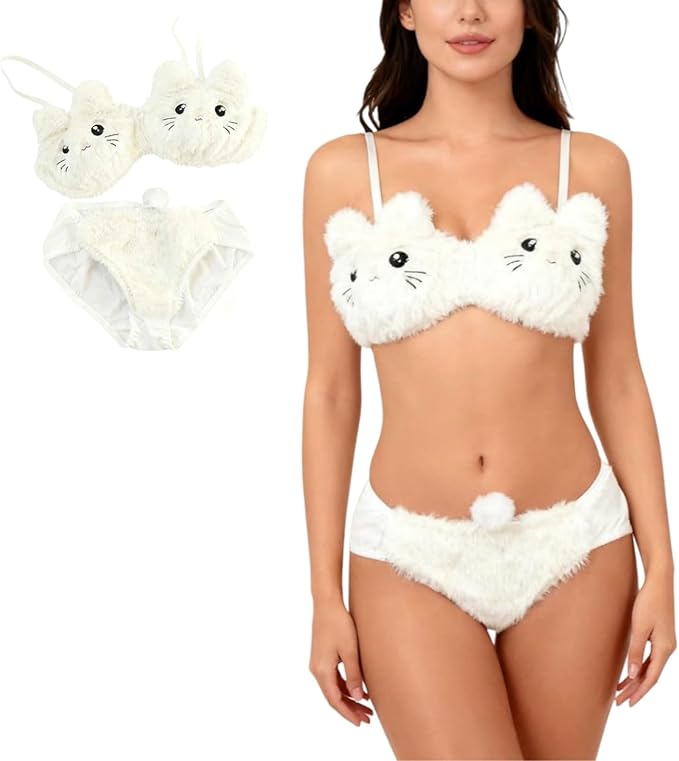 Fuzzy Lingerie Set