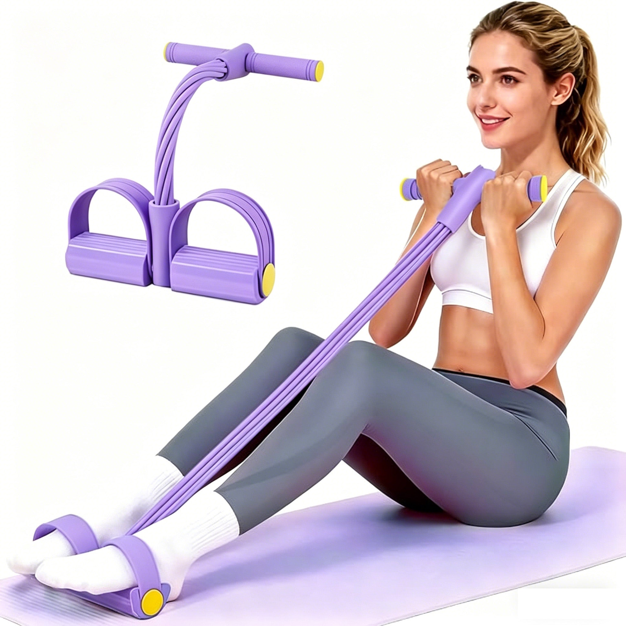 HLGOOD™  Pedal resistance band with handle