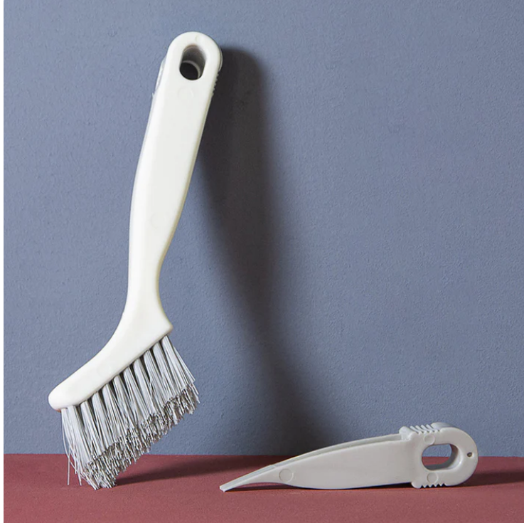 2-in-1 Bird Bath Scrub Brush with Stiff PP Bristles